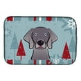 thumbnail image 1 of Carolines Treasures BB1727DDM Winter Holiday Weimaraner Dish Drying Mat 14 x 21" multicolor, 1 of 7