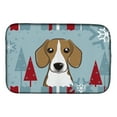 thumbnail image 1 of Winter Holiday Beagle Dish Drying Mat, 1 of 7