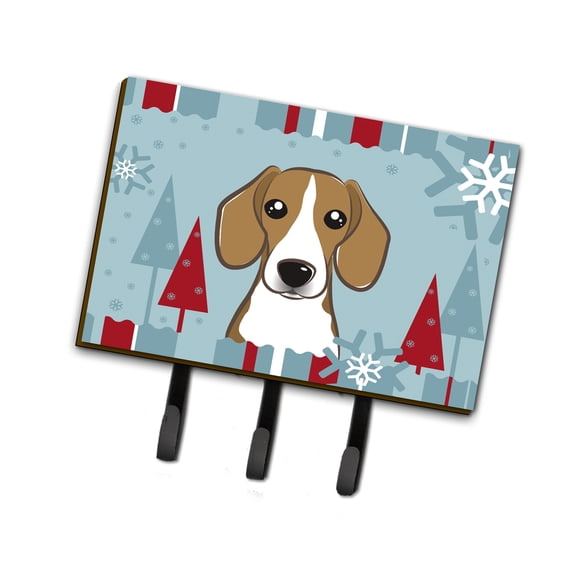 Carolines Treasures BB1735TH68 Winter Holiday Beagle Leash & Key Holder