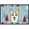 thumbnail image 1 of Caroline's Treasures BB1749MAT Winter Holiday Sable Corgi Door Mat, Indoor Rug or Outdoor Welcome Mat 18x27 Doormat ,, 1 of 2