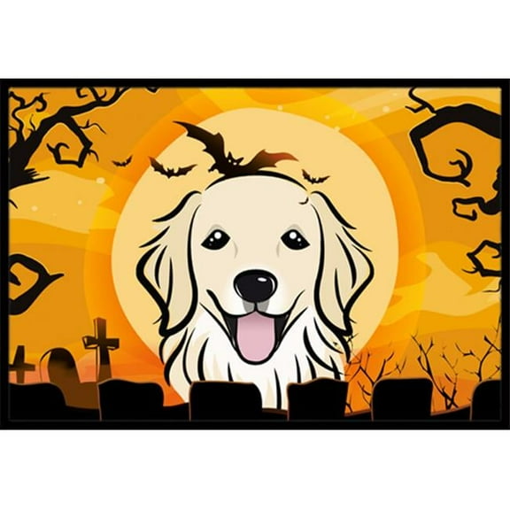 Carolines Treasures BB1763JMAT Halloween Golden Retriever Indoor & Outdoor Mat- 24 x 36 in.