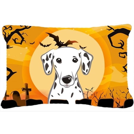 Carolines Treasures BB1768PW1216 Halloween Dalmatian Fabric Decorative Pillow