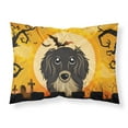 thumbnail image 1 of Carolines Treasures BB1771PILLOWCASE Halloween Longhair Black and Tan Dachshund Fabric Standard Pillowcase Standard, 1 of 2