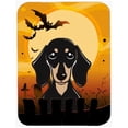 thumbnail image 1 of Carolines Treasures BB1773LCB Halloween Smooth Black and Tan Dachshund Glass Cutting Board Large, 12H x 16W, multicolor, 1 of 2