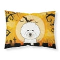 thumbnail image 1 of Carolines Treasures BB1775PILLOWCASE Halloween Bichon Frise Fabric Standard Pillowcase Standard multicolor, 1 of 2