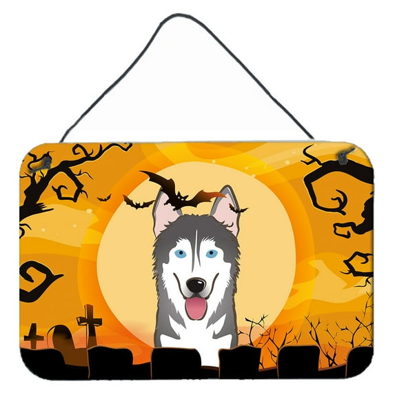 Carolines Treasures BB1776DS812 Halloween Alaskan Malamute Wall and Door Hanging Prints