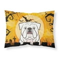 thumbnail image 1 of Carolines Treasures BB1778PILLOWCASE Halloween White English Bulldog  Fabric Standard Pillowcase Standard multicolor, 1 of 2