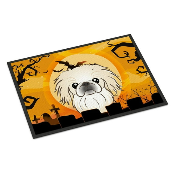 Caroline's Treasures BB1779MAT Halloween Pekingese Door Mat, Indoor Rug or Outdoor Welcome Mat 18x27 Doormat , 27"L x