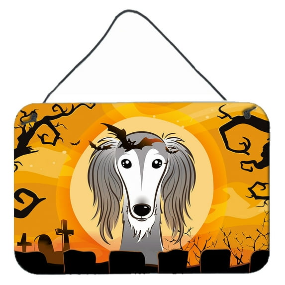 Carolines Treasures BB1787DS812 Halloween Saluki Wall and Door Hanging Prints