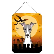 Caroline's Treasures BB1794DS1216 Halloween Italian Greyhound Wall or Door Hanging Prints, 12x16, multicolor