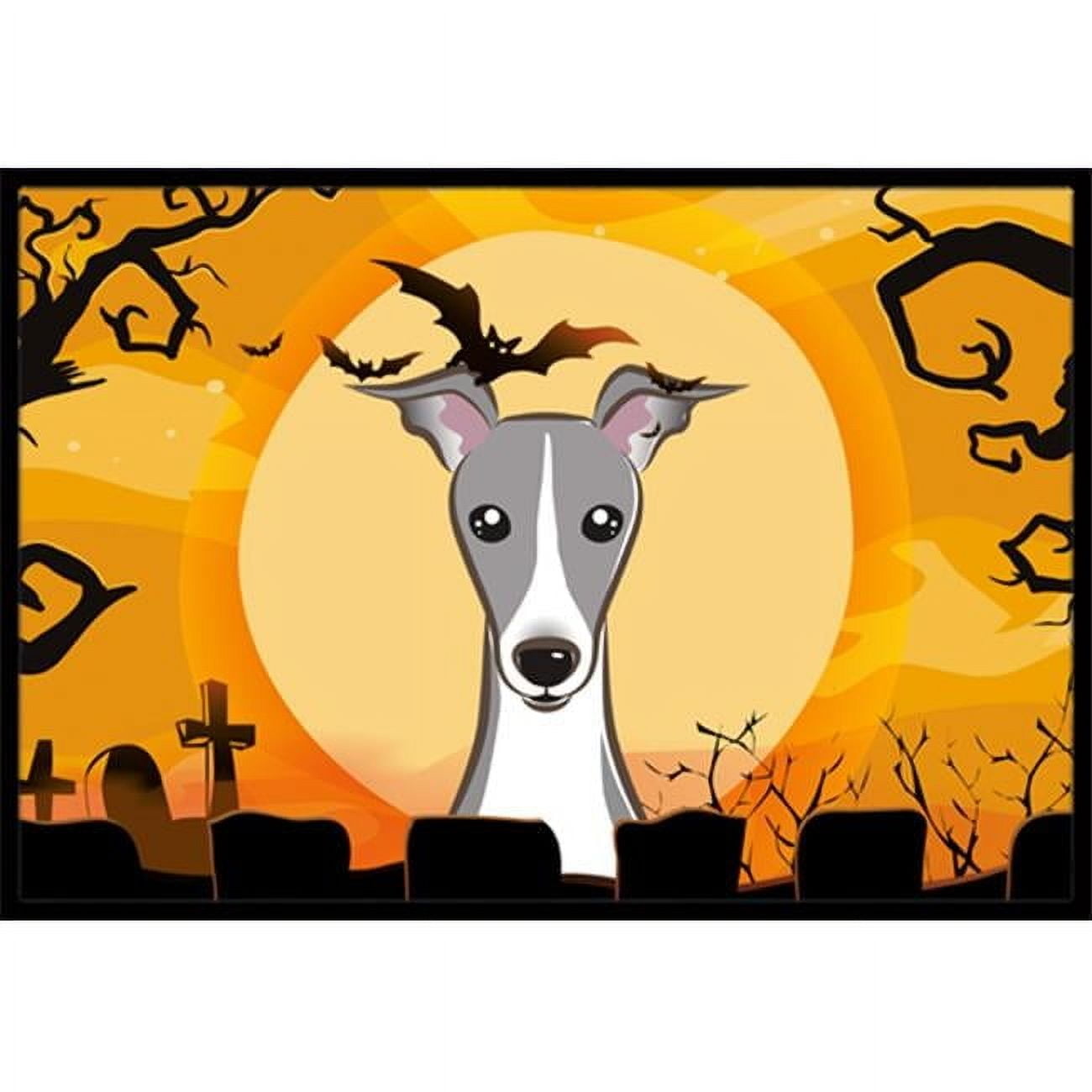 Rottweiler Halloween Doormat 24x36 - Spooky Indoor/Outdoor Front Door Mat, Non-Slip & Washable