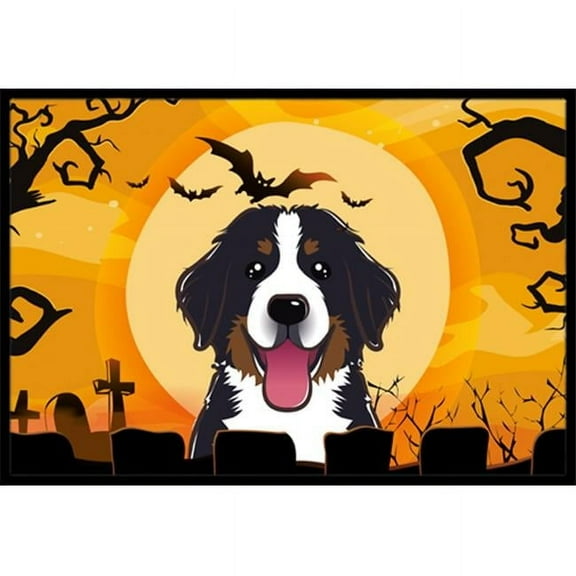 Carolines Treasures BB1795JMAT Halloween Bernese Mountain Dog Indoor & Outdoor Mat- 24 x 36 in.