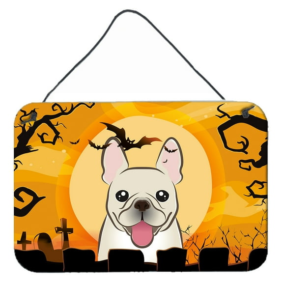 Carolines Treasures BB1796DS812 Halloween French Bulldog Wall and Door Hanging Prints