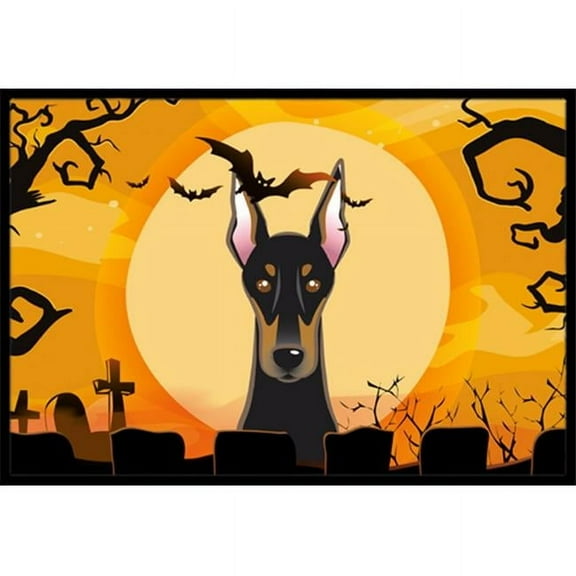 Carolines Treasures BB1803JMAT Halloween Doberman Indoor & Outdoor Mat- 24 x 36 in.