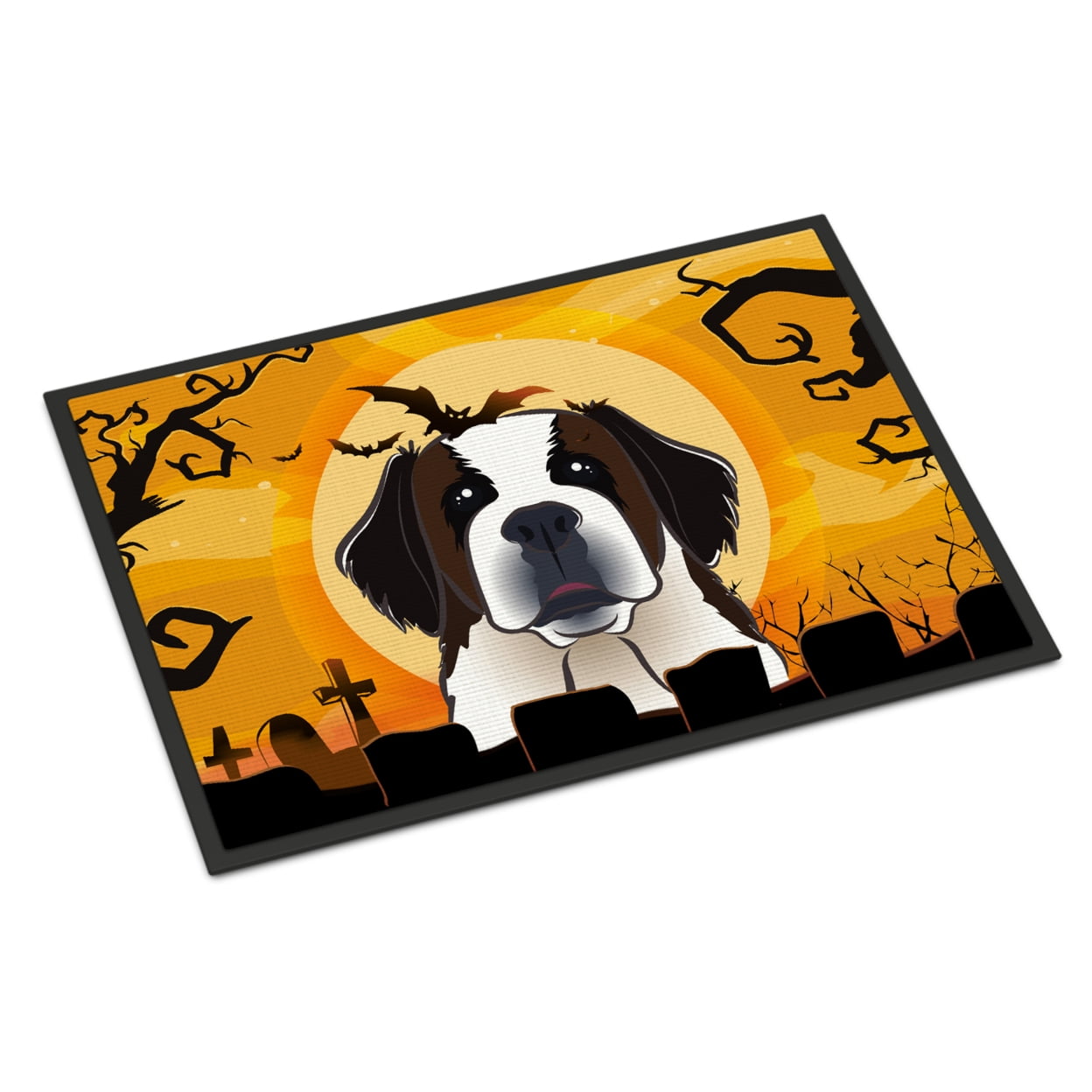 Carolines Treasures BB1804MAT Halloween Saint Bernard Door Mat, Indoor