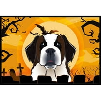 Carolines Treasures BB1804MAT Halloween Saint Bernard Indoor & Outdoor Mat- 18 x 27 in.