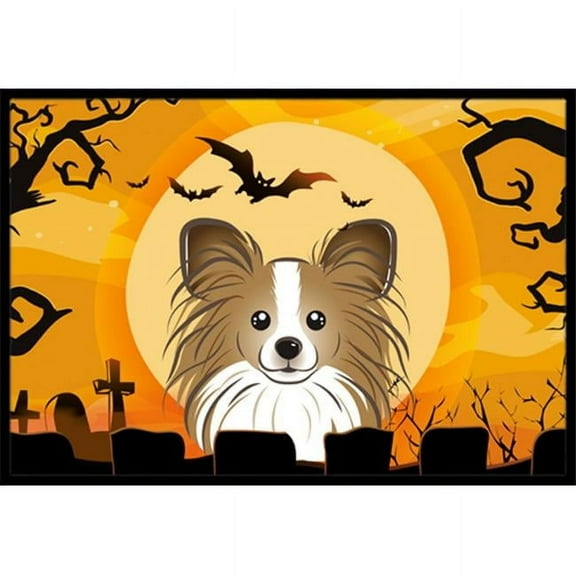 Carolines Treasures BB1806JMAT Halloween Papillon Indoor & Outdoor Mat- 24 x 36 in.