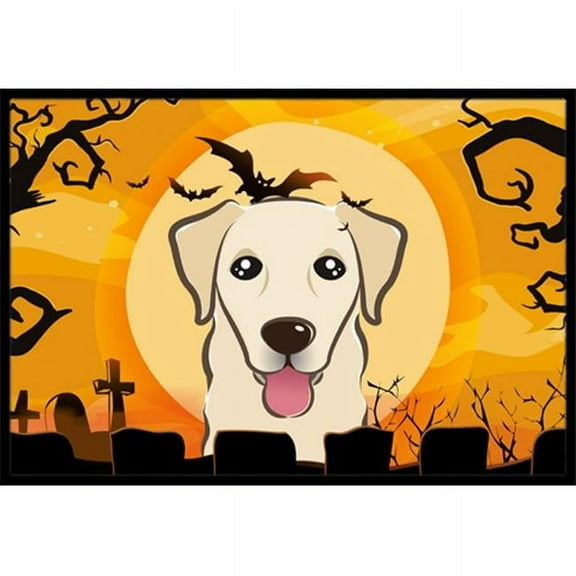 Caroline's Treasures BB1810MAT Halloween Golden Retriever Door Mat, Indoor Rug or Outdoor Welcome Mat 18x27 Doormat ,