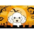 thumbnail image 1 of Carolines Treasures BB1815PLMT Halloween White Poodle Fabric Placemat, 1 of 1