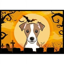 Caroline's Treasures BB1818MAT Halloween Jack Russell Terrier Door Mat, Indoor Rug or Outdoor Welcome Mat 18x27 Doormat