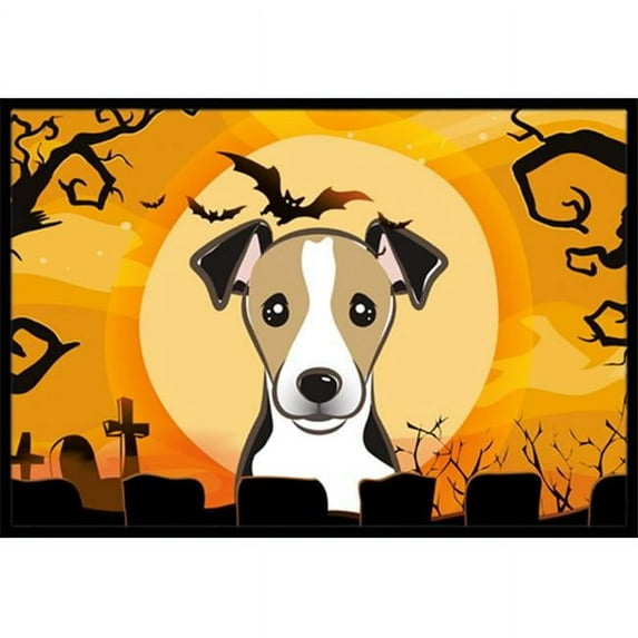 Carolines Treasures BB1819MAT Halloween Jack Russell Terrier Indoor & Outdoor Mat- 18 x 27 in.