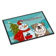thumbnail image 1 of Carolines Treasures BB1839JMAT Snowman With English Bulldog Indoor & Outdoor Mat- 24 x 36 in., 1 of 2