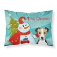 thumbnail image 1 of Carolines Treasures BB1881PILLOWCASE Snowman with Jack Russell Terrier Fabric Standard Pillowcase Standard multicolor, 1 of 2