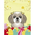 thumbnail image 1 of Caroline's Treasures BB1932GF Gray Silver Shih Tzu Easter Egg Hunt Flag Garden Size , Small, multicolor, 1 of 3