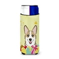 thumbnail image 1 of Caroline's Treasures BB1935MUK Sable Corgi Easter Egg Hunt Michelob Ultra beverage Insulator for slim cans , Slim Can,, 1 of 3