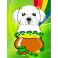 thumbnail image 1 of Caroline's Treasures BB1952GF Maltese St. Patrick's Day Flag Garden Size , Small, multicolor, 1 of 3