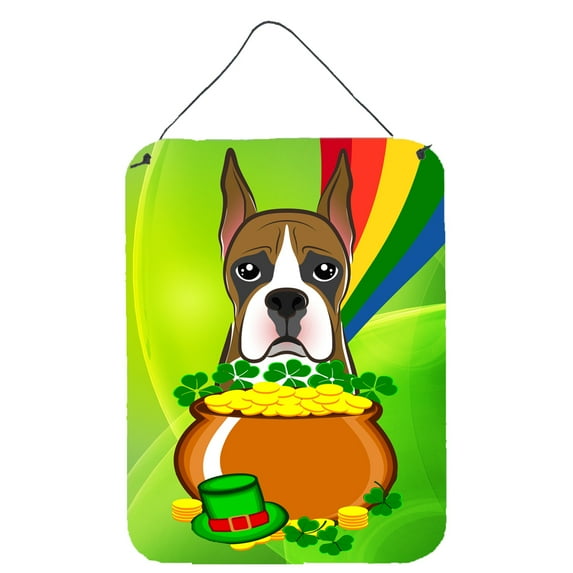 Carolines Treasures BB1967DS1216 Boxer St. Patricks Day Wall or Door Hanging Prints