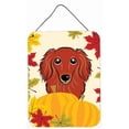 thumbnail image 1 of Longhair Red Dachshund Thanksgiving Wall or Door Hanging Prints, 1 of 2