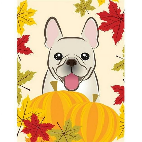 French Bulldog Thanksgiving Flag Canvas House Size