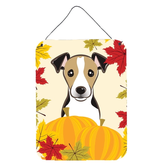 Caroline's Treasures BB2067DS1216 Jack Russell Terrier Thanksgiving Wall or Door Hanging Prints, 12x16, multicolor