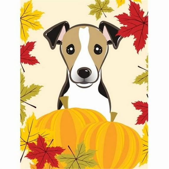 Carolines Treasures BB2067GF Jack Russell Terrier Thanksgiving Flag Garden