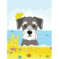 thumbnail image 1 of Carolines Treasures BB2074CHF Schnauzer Summer Beach Canvas House Flag, 1 of 4