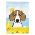 thumbnail image 1 of Beagle Summer Beach Garden Flag, 1 of 3