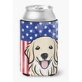 thumbnail image 1 of Caroline's Treasures BB2135CC American Flag and Golden Retriever Can or Bottle Hugger , Can Hugger, multicolor, 1 of 1