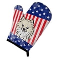 thumbnail image 1 of American Flag and Pomeranian Oven Mitt, 1 of 7