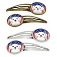 thumbnail image 1 of Carolines Treasures BB2151HCS4 American Flag & Pekingese Barrettes Hair Clips, Set of 4, 1 of 1