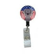 thumbnail image 1 of Carolines Treasures BB2161BR American Flag & Weimaraner Retractable Badge Reel, 1 of 2