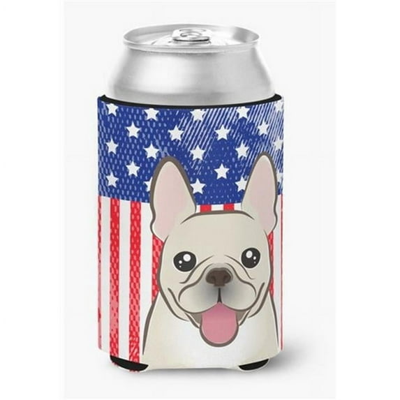 Carolines Treasures BB2168CC American Flag & French Bulldog Can or Bottle Hugger