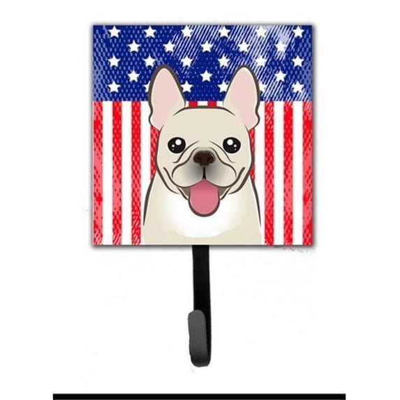 Carolines Treasures BB2168SH4 American Flag & French Bulldog Leash or Key Holder