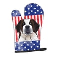 thumbnail image 1 of Carolines Treasures BB2176OVMT American Flag and Saint Bernard Oven Mitt Large multicolor, 1 of 7