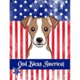 thumbnail image 1 of Caroline's Treasures BB2190GF God Bless American Flag with Jack Russell Terrier Flag Garden Size , Small, multicolor, 1 of 2
