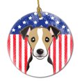 thumbnail image 1 of Carolines Treasures BB2191CO1 American Flag and Jack Russell Terrier Ceramic Ornament  3 in multicolor, 1 of 2