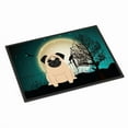 thumbnail image 1 of Carolines Treasures BB2198MAT Halloween Scary Pug Fawn Indoor or Outdoor Mat, 18 x 0.25 x 27 in., 1 of 2