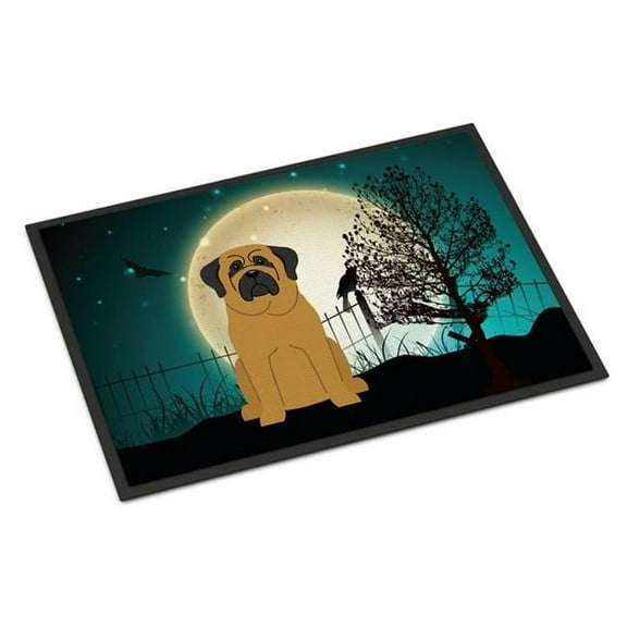 Carolines Treasures BB2208JMAT Halloween Scary Mastiff Indoor or Outdoor Mat, 24 x 0.25 x 36 in.