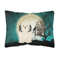 thumbnail image 1 of Carolines Treasures BB2209PW1216 Halloween Scary Lowchen Canvas Fabric Decorative Pillow, 12H x16W, multicolor, 1 of 3