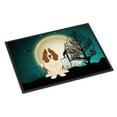 thumbnail image 1 of Carolines Treasures BB2211MAT Halloween Scary Basset Hound Indoor or Outdoor Mat, 18 x 0.25 x 27 in., 1 of 2